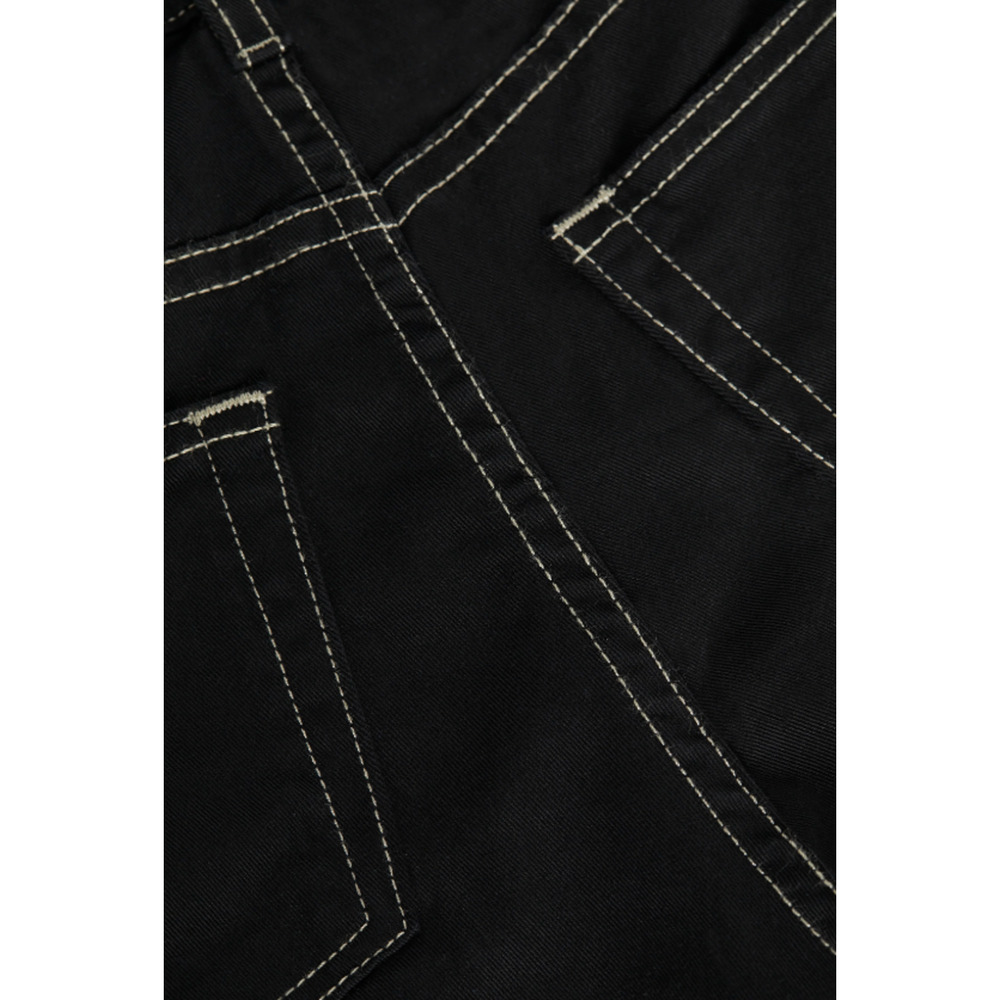 NEW! L'Agence 25 Margot $248  Skinny Jeans White Stitching Crop Mid Rise Black - Picture 3 of 6